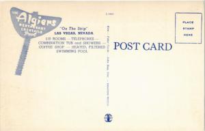 ALGIERS RESTAURANT LAS VEGAS NEVADA