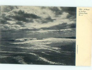 Divided-back WAVES ALONG SHORELINE Asbury Park New Jersey NJ AD7838