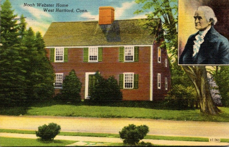 Connecticut West Hartford Noah Webster House 1959