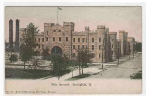 State Arsenal Springfield Illinois 1905c postcard