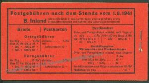 Germany MH48.1 Hitler All Original Stamp Booklet Markenheftchen 63551