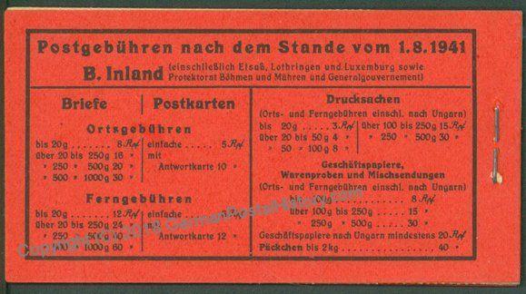 Germany MH48.1 Hitler All Original Stamp Booklet Markenheftchen 63551