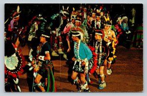 Snake Dance at Stand Rock Indian Ceremonial Wisconsin Vintage Postcard 1627