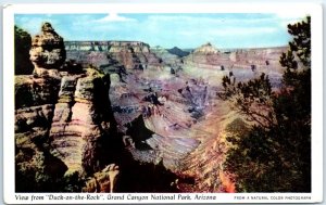 Postcard - View from Duck-on-the-Rock, Grand Canyon National Park - Arizona