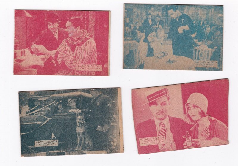 1920's Silent Film Arcade Cards - 27 total Tom Mix, Davey Lee, Jack Moxie