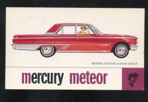 1962 MERCURY METEOR MARGARETVILLE NEW YORK CAR DEALER ADVERTISING POSTCARD