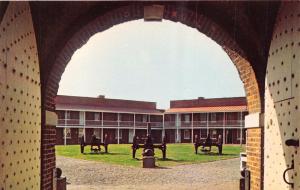 FT McHENRY MARYLAND NATIONAL MONUMENT~INTERIOR THROUGH SALLY PORT POSTCARD 1960s