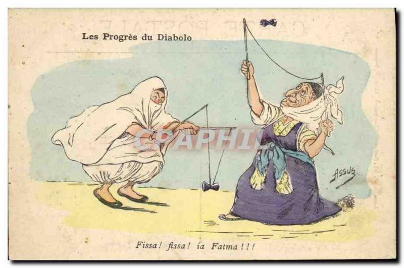 Old Postcard Advances Diabolo