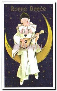 Modern Postcard Bonne Annee Pierrot