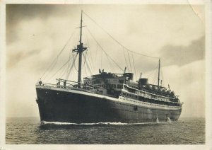 Netherlands liner houseboat cruise ship real photo postcard 1931