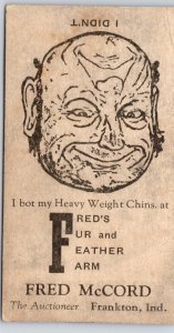 Frankton IN Fred McCord's Fur & Feather Farm~Chinchillas~Comic Flip It Puzzle