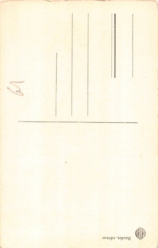 France Reims Cathedral before the WWI vintage postcard