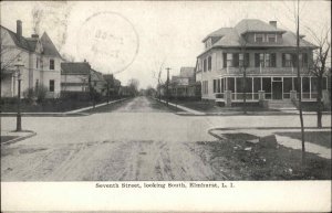 Elmhurst Long Island NY New York Seventh St. c1910 Postcard