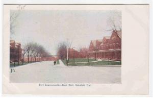 Root & Schofield Hall Fort Leavenworth Kansas 1907c postcard