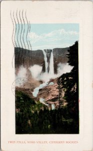 Twin Falls Yoho Valley BC c1909 Kawende MAN (Oakville) Cancel Postcard H53