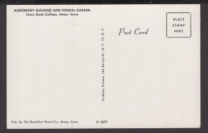 Iowa Ames - Agronomy Building and Formal Garden, Iowa State College - Chrome