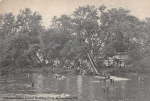 Harrisburg Pennsylvania Independence Island Bathing Pool Vintage Postcard AA9110