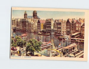 Postcard Damrak, Amsterdam, Netherlands