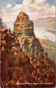Tucks 2695 Oregon, St Peter's Dome & Columbia River Vintage Postcard R48