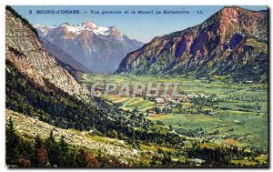 Old Postcard Bourg Oisans and Le Massif Vue Generale De Belledonne