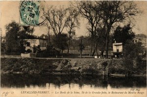 CPA LEVALLOIS-PERRET - Les Bords de la Seine Ile de la Grande-Jatte (581776)