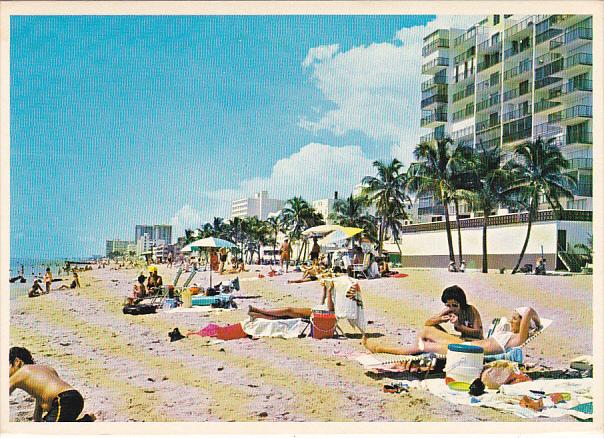 Beach Scene Hollywood Beach Florida