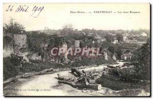 Parthenay Old Postcard The old city walls