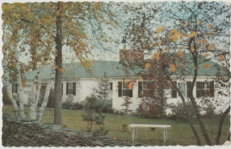 VINTAGE POSTCARD HOME OF U. S. SENATOR MARGARET CHASE SMITH SKOWHEGAN MAINE