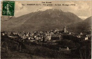 CPA EMBRUN - Vue générale - Au fond, Montagne d'Orel (453540)