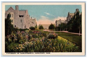 Saskatoon Saskatchewan Canada Postcard University of Saskatchewan c1930's