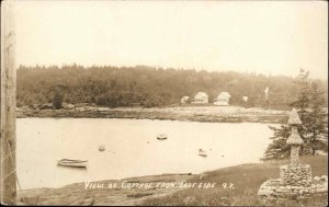 Chamberlain Written on Back Maine ME Cottages Harbor c1910 Real Photo Postcard