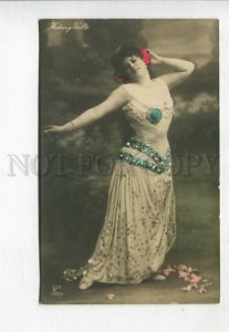427334 HEDWIG VOLTZ Belly DANCER vintage PHOTO Gerlach Tinted