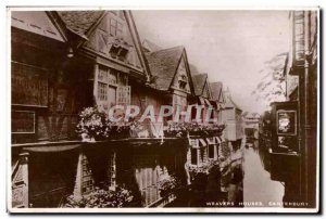 Old Postcard Canterbury Weavers Houses