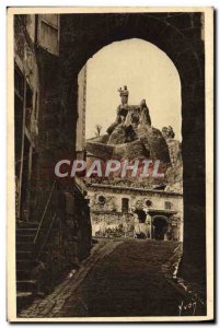 Old Postcard Le Puy en Velay France Our Lady of the Rock and Crow