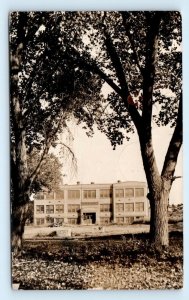 RPPC AZTEC, NM New Mexico ~ HIGH SCHOOL 1926 San Juan County Postcard