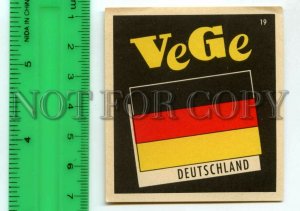 500266 GERMANY VEGE Vintage match label