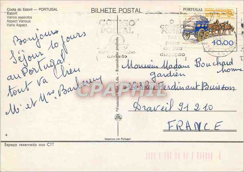 Modern Postcard Portugal Estoril Varies Appearance