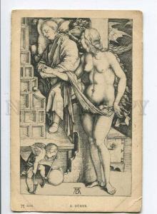 257522 Dream NUDE WITCH Angel STILTS by Albrecht DURER Vintage