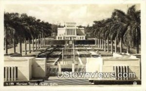 Mormon Temple, Real Photo - Oahu, Hawaii HI  