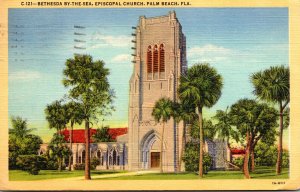 Florida Palm Beach Bethesda By The Sea Episcopal Church 1950 Curteich