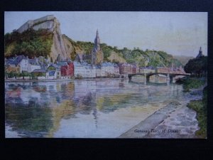 Belgium DINANT General View from River c1908 Postcard by A.& C. Black