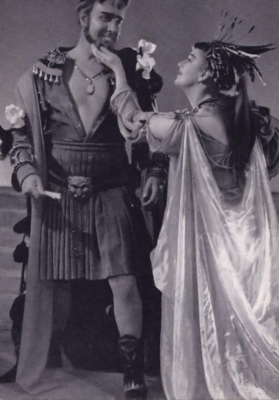 Michael Redgrave Antony & Cleopatra Royal Shakespeare Company Theatre Postcard