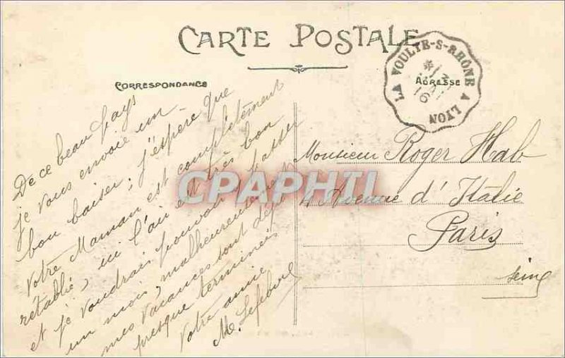 Old Postcard Lyon prefecture