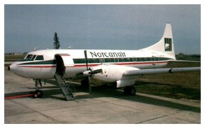 Norcanair Convair CV 640 at Saskatoon Saskatchewan Airplane Postcard