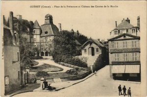CPA GUERET Place de la Prefecture et Chateau des Comtes de la Marche (1144016)