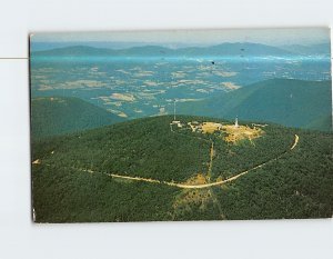 Postcard Aerial View of Mount Greylock Adams Massachusetts USA