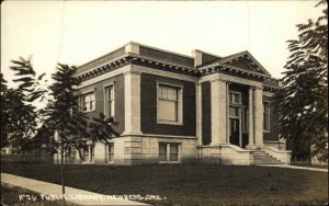 Newburg Oregon OR Public Library c1910 Real Photo Vintage Postcard