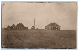 c1910's Farm Gray Saskatchewan Canada Indianoia Iowa IA RPPC Photo Postcard