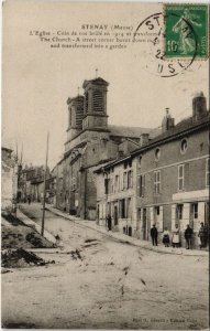 CPA Stenay - L'eglise coin de rue (118543)