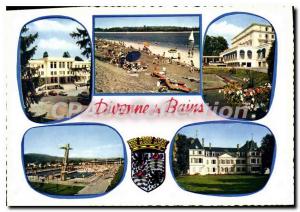 Old Postcard Divonne les Bains Spa Beach and Lake Casino Pool Navarina Archte...